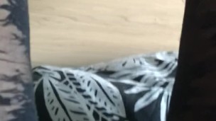 Woman masturbating wearing nylon. Extremely wet pussy