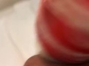 Pussy Clit Rub with Bottle Cap and Condom Massage ASMR