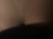 Twerking to awesome cum shot and swallowing