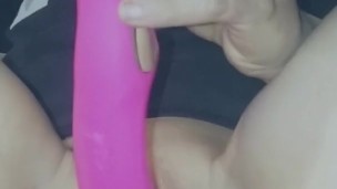 Watching porn while useing my favorite toy!!