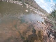 Pissing in River Underwater