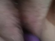 CHUBBY BBW MILF IN GLASSES CREAMS AND CUMS HARD ON A TOY 7/16