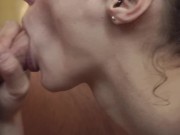 Hot amateur teen sucks his dick and gets quick fuck in the bathroom! 6/16