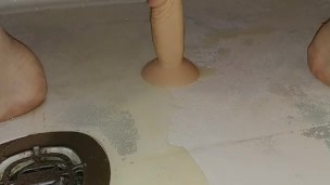 Full bladder release on dildo