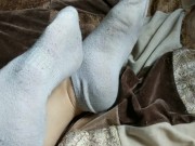 white ankle socks joi