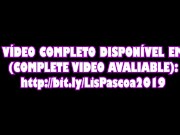 Little Bunny brunette masturbating, pink pussy and dildo 15/16