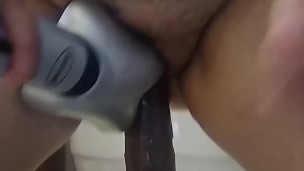 Nasty Mama Takes 12 Inch Dildo Balls Deep