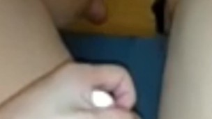 Asian girl masturbating with fingers and toys
