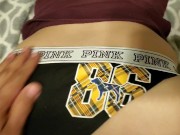 Getting some cock in my new VS PINK panties POV 4/16
