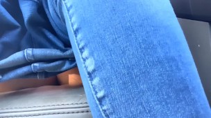 Peeing in car