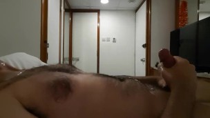 Cumming on my chest