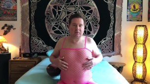 Blowup Sex Doll & Pink Bodystocking