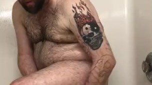 Bear in the Shower