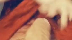 Sexy Blonde Girl Trap Rubs Her Pussy