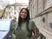 GERMAN SCOUT - BIG HANGING TITS TEEN CHLOE TALK TO FUCK AT STREET CASTING 4/16