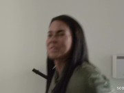 GERMAN SCOUT - BIG HANGING TITS TEEN CHLOE TALK TO FUCK AT STREET CASTING 6/16