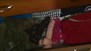ASMR while wife at work husband tries on her panties