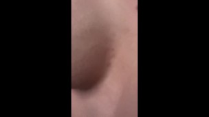 Sexy slim model masturbate at home