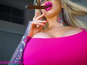 Sabrina Sabrok sexy big cigar smoking fetish 7/16