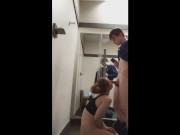 Two Pump Chump tries to Keep Up And Just Fills Her Pussy Early inside Store 6/16