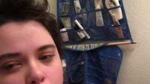stoned femboy gagging