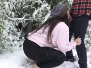 Horny Canadians in the Snow | Behind the Scenes of our Blow in the Snow Vid 3/16