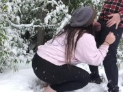 Horny Canadians in the Snow | Behind the Scenes of our Blow in the Snow Vid 7/16