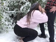Horny Canadians in the Snow | Behind the Scenes of our Blow in the Snow Vid 8/16
