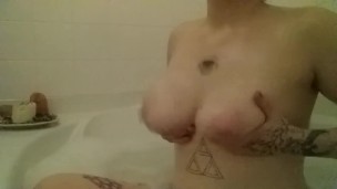 Bathtub masturbation and orgasm