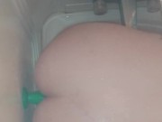 Fucking my ass in the shower 15/16