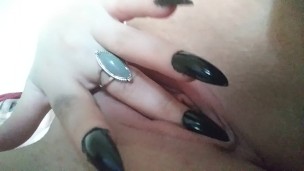 Short female solo tease