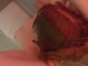 Quick Shower Fuck and Washing with Ginger Curvy Big Natural Tits Girl 14/16