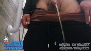 CAUGHT PISS IN PUBLIC TRAINING MY FUCKING FAGGOT.