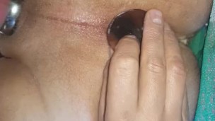 cum on my ass after anal beads fucking