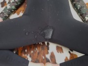 Ginger Redhead Teen Doing Yoga in Sports Bodysuit and Gets Covered with Cum 15/16