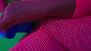 Huge toy feels so good at home rave party