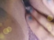 Horny Teen Playing with Pussy Full of Cum