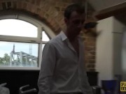 PASCALSSUBSLUTS - Brown babe Ellie fed with cock and slammed 4/16