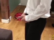 PASCALSSUBSLUTS - Brown babe Ellie fed with cock and slammed 7/16