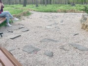 Blowjob in public in the park-Sweet girl swallows my sperm 2/16