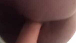 Teen rides dildo with parents in next roon