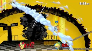 Toon Link gets by Pichu