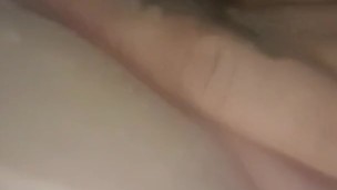 Playing with her pussy