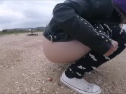 cute teen pissing on beach ( 6x piss ) 6/16
