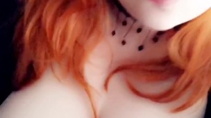 Redhead teen teases boyfriend