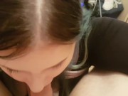 Handcuffed Nun Bondage Blowjob Show & Swallow Cum 9/16