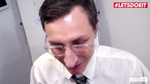 LETSDOEIT - Horny Secretary Vanda Angel Sucks and Fucks Her New Boss