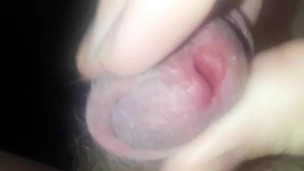 Stroking my small cock until I cum