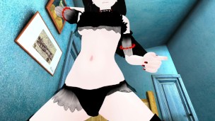 Virtual POV Anime Lap Dance in Bedroom
