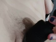 Masturbating my  bushy pinky pussy when i wakew up horny  14/16